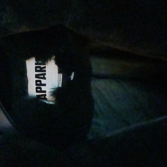 APPARIS Faux Fur Coat. Deep Forest Green. Size Large. - Picture 6 of 6